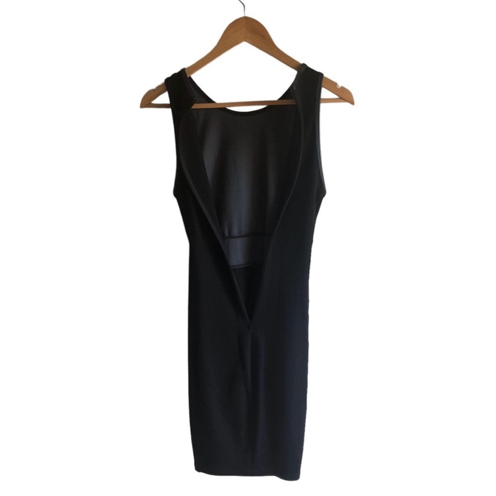 Wilfred Free Elin Dress XS Black Faux Leather Panel - Picture 8 of 12